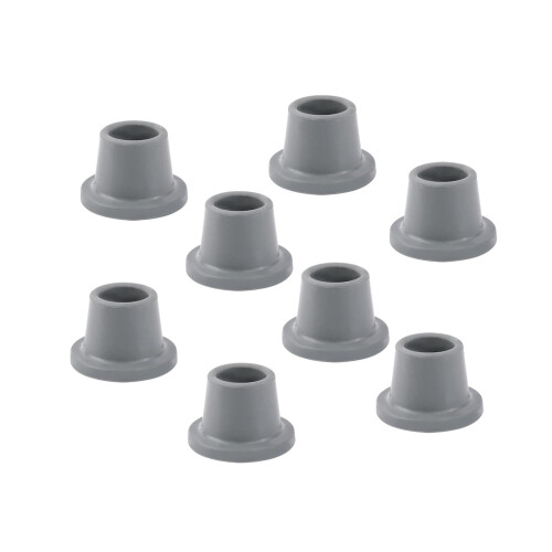 Shower Chair Feet Gray Rubber Tips 8 Pack 1