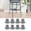 Shower Chair Feet Gray Rubber Tips 8 Pack 5