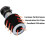 Black Cold Air Intake Filter Cone 76mm Washable Dry 5