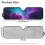 Foldable Purple Galaxy Windshield Sun Shade for Jeep 5