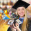 3D Doctor's Hat Greeting Card Black Hollow-Out Graduation 4