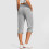 Women's Capris Leggings with Pockets Gray 2XL 4
