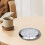 Quartz Clock Insert with Arabic Numerals and Gold Bezel 8