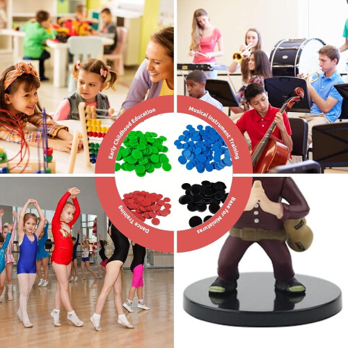 Opaque Plastic Learning Counters Set 100 pcs with Box 2