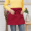 Unisex Kitchen Waist Apron Solid Color Half Apron 6