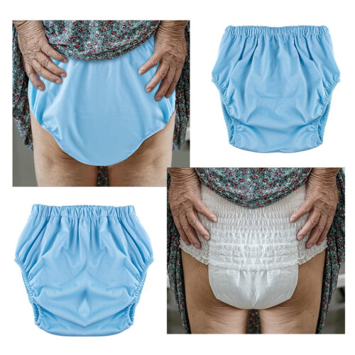Water Resistant Diaper Cover with Elastic Legs Washable 2