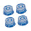 Guitar Knobs Blue 6mm Shaft 4 Pieces 5