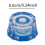 Guitar Knobs Blue 6mm Shaft 4 Pieces 7