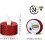 Glitter LED Tea Lights Gold Warm White 6 Pcs 2