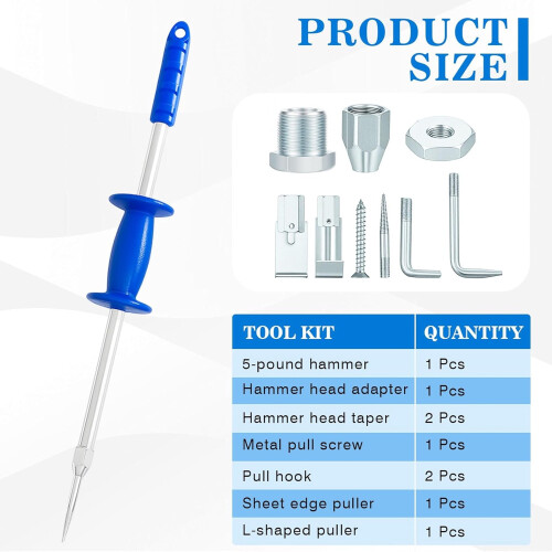 Sliding Hammer Dent Puller Set 5 lb 9 pcs 2