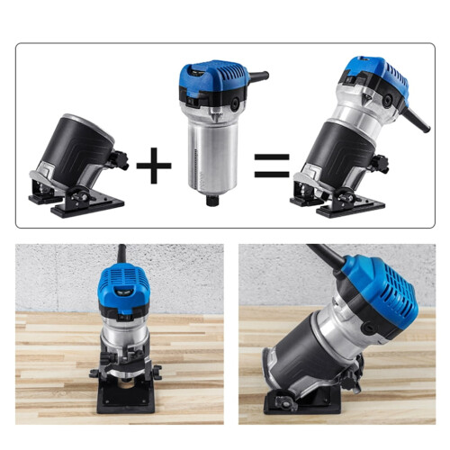 Electric Wood Trimmer Router with Tilt Base 1