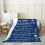Knitted Polyester Throw Blanket 65x80 inches Floral 3