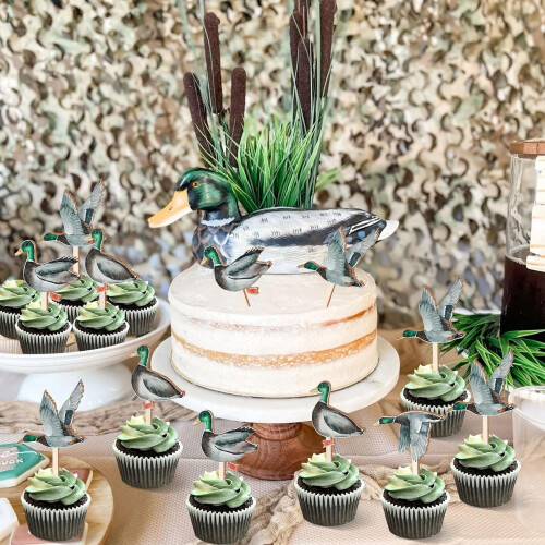 Duck Cupcake Toppers Wooden 16pcs 1