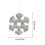 Christmas Decoration Ornaments Silver 12 pcs 2