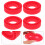 Silicone Rubber RC Car Tire Inserts Red 4-Pack 2