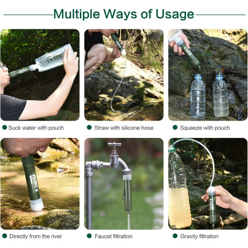 Water Filter Straw Portable Purifier for Outdoor Use 2