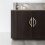Gold Cabinet Pulls Half Moon Shape 2 pcs 7