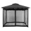 Mosquito Netting for Gazebo Patio 4-Panel Black 2