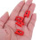 Vinyl Record Player Needle Stylus Red 7 pcs 5