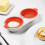 Microwave Egg Poacher Food Grade Double Cup 2-Pack 5
