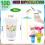 Disposable Plastic Cups with Lids and Straws 100 pcs 2