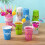 Disposable Plastic Cups with Lids and Straws 100 pcs 5