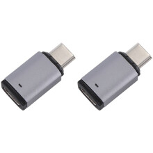 2X 5A Magnetisk Adapter USB C Hane Till Hona 100W PD Snabbladdningsmagnet USB C Dataadapter OTG-Kontakt, Rak