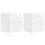 VidaXL vidaXL Wall-Mounted Bedside Cabinet with Drawer 2 pcs High Gloss White 1
