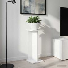 vidaXL Plant Stand White 25 x 25.5 x 60.5 cm Engineered Wood