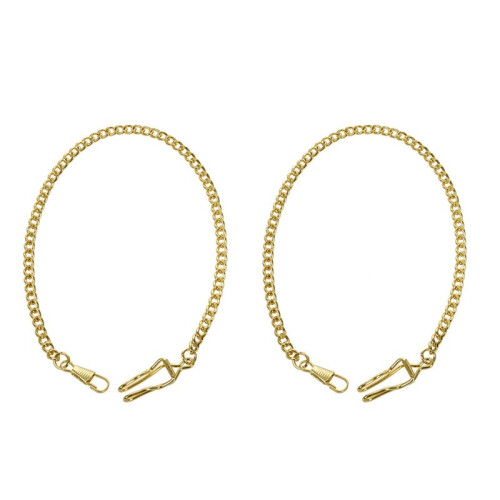 2X Retro  Vintage Fickurskedja Guld