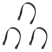 3X Moderkort Moderkort 9-Stifts USB 2.0 Hane Till Hona Förlängning Dupont Datakabel Sladd Tråd för PC Gör det Själv, 30 cm