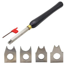 Woodworking Hand-Held Discarded Semi-Circular Turning Tool Arc Turning Tool High-Speed Steel Hardwood R Turning Tool
