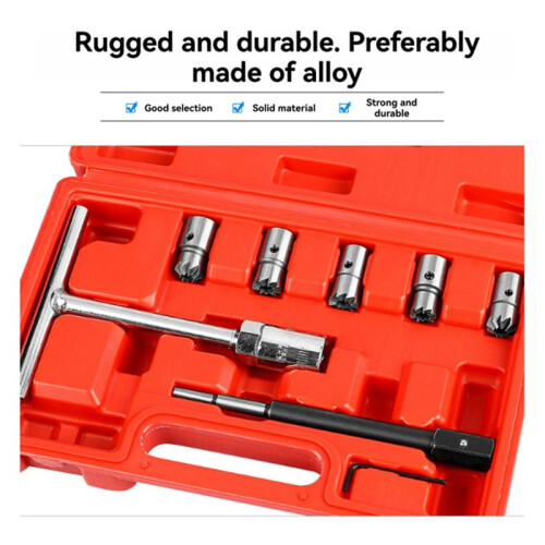 7PCS  Injector  Cutter Cleaner Tools Carbon Remover Car Garage Tool Kit 1
