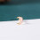 Pink Moon Stud Earrings Gold Tone 1 Pair 4