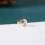 Pink Moon Stud Earrings Gold Tone 1 Pair 5