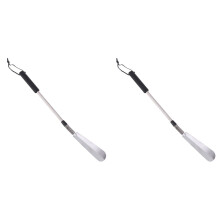Stainless Steel Shoe Horn Tool for Elderly 2 PCS