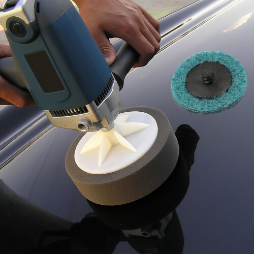 Pretyzoom Polish Sanding Discs Set with Handle 1 Set 2