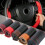 Hand-sewn leather steering wheel cover black 38cm 3