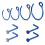 C-Shaped Nose Hoop Ring Set 20g 8 Pieces 1