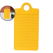 Mini plastic washboard for shirts and underwear yellow