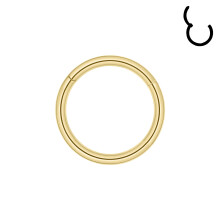 Gullseptumring til nesepiercing 20G