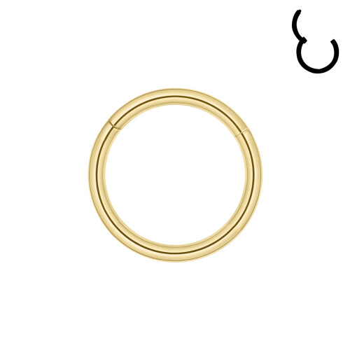 Anillo de oro para piercing de septum nasal, 20 g