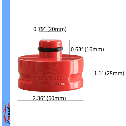 Aluminum Jack Pad for Tesla Model 3 Y - Red, 1 pc 2