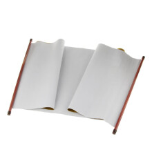 Reusable cloth water-writing scroll paper with frame 55x17