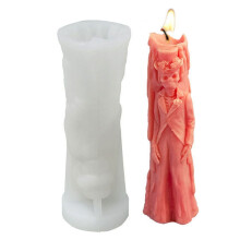 Halloween Silicone Mold for Candles Resin Wax Pumpkin Skull
