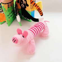 Plush French Bulldog Toy Ball Rope with Sound