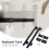 Desk Extender Tray Rolled Steel Rectangular 1 Pair 7
