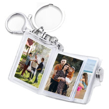 Mini photo album keychain for 16 photos DIY gift