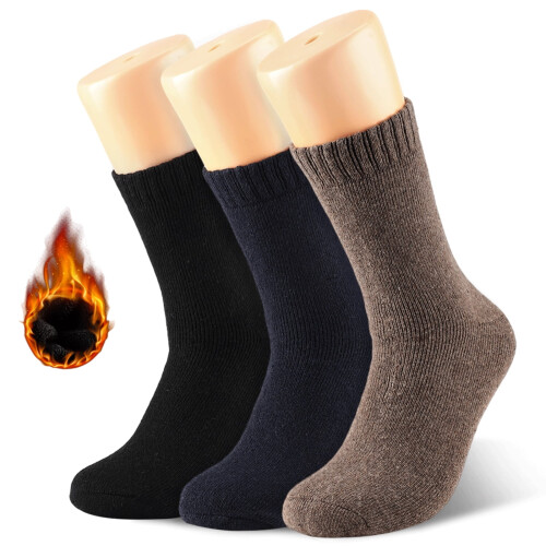 Women's Merino Wool Thermal Boots Socks 3 Pairs