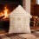 Snow House Pillow White Plush 17.7 Inches 6